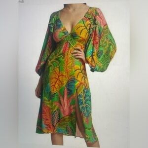 FARM Rio Forest Tropical Dream Midi Dress